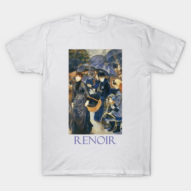 Umbrellas by Pierre-Auguste Renoir T-Shirt by Naves